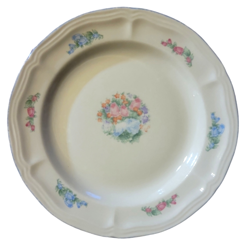 1 Vtg Salad Dessert Plate Spring Meadow by CHINA (MADE IN CHINA) Flowers